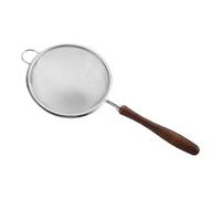 Mesh Strainer - Stainless Steel Kitchen Strainer, Reusable Handheld Sifter Skimmer with Wood Handle for Cooking Brewing Frying Tea Rice Washing Juicing Use Kitchen Tool Set, 1pcs