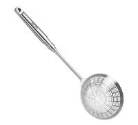 Mesh Strainer With Handle Large Slotted Ladle | Spider Skimmer Fryer Pasta Spoon For French Fries Dumplings Vegetable Cooking Food Prep Home Kitchen Restaurant Use