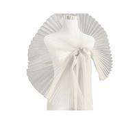 Mesh tessuto arricciato pizzo raffreddamento pieghe -assetto organza chiffon tulle confine per cucire abiti da sposa libri di taglio progetti materiale decorativo diverso champagne