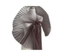 Mesh tessuto arricciato pizzo raffreddamento pieghe -assetto organza chiffon tulle confine per cucire abiti da sposa libri di taglio progetti materiale decorativo diverso caffè