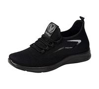 Mesh traspirante Orthofit Unisex Scarpe da corsa Non-Slip Scarpe da ginnastica tinta unita Leggere, Ortopediche, comode, traspiranti, Driving Penny, Nero , 41 EU