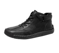 Mesh traspirante unisex scarpe sportive slip on slip on slip traspirante tinta unita leggero scarpe casual comode scarpe basse classiche Driving Penny, Nero , 43 EU