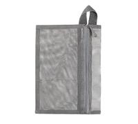 Mesh Zipper Bags, Zippered Organizer Pouches, 9.84x7.09 inches, Portable Toiletry Tote, Multi-Functional Storage, Ideal for Travel, Camping, Cosmetics, Dorm, Beach, Home, Gray/Pink