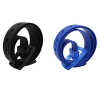MESHIKAIER - Cintura unisex in silicone casual da donna e uomo + fibbia in plastica, Taglia unica