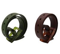 MESHIKAIER Unisex Uomo Donna Cintura in Silicone + Fibbia Plastica