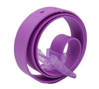 MESHIKAIER Unisex Uomo Donna Cintura in Silicone + Fibbia Plastica (Viola)