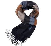 MESHIKAIER Uomo Classico Sciarpa Caldo Morbido Sciarpa Fazzoletti da Collo con Nappe per Autunno Inverno (Style 1)