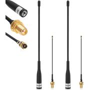 Meshnology 2 antenne LoRa, 868 MHz, 10 dBi, guadagno Meshtastic a lunga distanza, 40 cm, omnidirezionale, connettore SMA con cavo di prolunga, colore nero