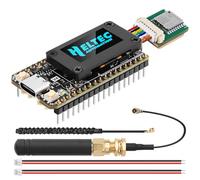 Meshnology Scheda di sviluppo ESP32 LoRa V4 + Modulo GNSS L76, ESP32-S3 SX1262 LoRa WiFi Bluetooth aggiornato con 2MB PSRAM, 16MB Flash, antenna 915MHz, OLED, supporto GPS solare per Arduino