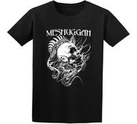Meshuggah 'Spine Head' T-Shirt Graphic Printed Funny Tee for Men Black XXL