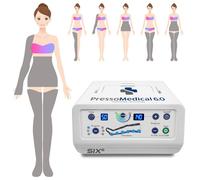 MESIS PressoMedical 6.0 SIX6 a 6 camere d'aria Pressoterapia Medicale: dotazione Pro (con 2 gambali + 1 fascia addominale glutei + 1 Bracciale)