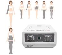 MESIS Pressoterapia professionale e da casa PressoMassaggio Plus+ SIX6 (con 2 gambali, Kit Slim Body ed 1 bracciale) Pressoterapia Linfodrenaggio | Dotazione PRO