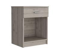 Mesita de noche de imitaci n madera gris de 22 cajones