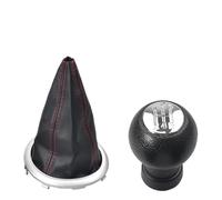 MESKEL Gear Shifter Manopola Auto Pomello Del Cambio A 5 Marce Per Auto Boccola Della Leva Copertura Antipolvere Per Suzuki Per Swift 2005-2010 S-Cross SX4 ALTO(D-Bright-Red-line)