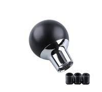 MESKEL Gear Shifter Manopola Auto Pomello Del Cambio Universale In Plastica Leva A Forma Mazza Baseball 59 Mm 89 Per Manuale(Black-Round)