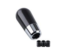 MESKEL Gear Shifter Manopola Auto Pomello Del Cambio Universale In Plastica Leva A Forma Mazza Baseball 59 Mm 89 Per Manuale(Black-Oval)