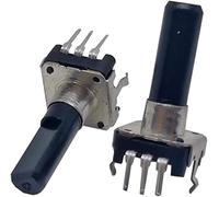 MESKEL Switch Encoder 5 PC 360 Ecoder Rotante di Laurea EC12 RE12 Codifica Encoder Audio 3 Pin 24 Posizione Senza Manico dell'interruttore Pulsante Lunghezza 20 mm