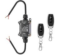 Meskliu Interruttore remoto impermeabile da 12 V, DC12 V/24 V/48 V 20 A, interruttore radio con lunghezza di 50 m, per ambienti umidi, esterni, luce, pompa