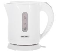 Mesko MS1376 Bollitore elettrico 0,8 litri, piccolo, senza BPA, senza cavo, spegnimento automatico, base a 360°, filtro anticalco, bianco, 850 W