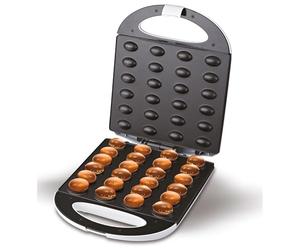 Mesko MS3081 Waffle Fornello Elettrico per Paste a Forma di Noce, Oreshki Ripieni di Crema, 24 Metà di Biscotti al forno in 2 Minuti, Piatti Antiaderenti, Nut Maker Bianco, 1600 W