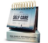 MESMOS Calendario perpetuo da scrivania, 366 citazioni sulla cura di sé sulla consapevolezza, decorazione per ufficio per uomini e donne, accessori e decorazioni per scrivania da ufficio, regali