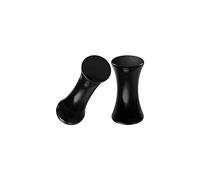 Mesnt 2 Pezzi Set Dilatatori Lobo 3mm Tappi Antirumore Acrilico 8G Forma Rotonda Nera Piercing a Tunnel Estensore Dilatatori Lobo Double Flared Flesh Piercing