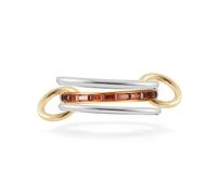 Mesnt Anelli di Promessa per Donna, Donna Set ad Anello in Acciaio Inox lucidato a 3 Pezzi con Zirconia cubica Rossa, Oro d'Argento, Taglia 12