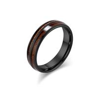 Mesnt Anello di fidanzamento per uomo e donna, in tungsteno, 6 mm/8 mm, classico anello in tungsteno con venature del legno