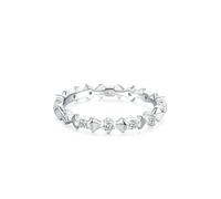 Mesnt Anello Oro Bianco Donna, 9K Anello con Fiocco e moissanite, Taglia 21