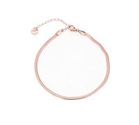 Mesnt Cavigliera Donna, Acciaio Oro Rosa Elegante Catena a Spina di Pesce Regolabili Cavigliere per Donne Ragazze Gioielli Spiaggia, Lunghezza: 25.5CM