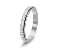 Mesnt Donna Anelli di Promessa per Lei Acciaio Inossidabile | Anello Moda Spinner da 3MM, durabile e adatto alla pelle