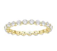 Mesnt FEDI Nuziali in Argento 925 per Donna, Argento Sterling Anello di Fidanzamento Elegante per l'Eternità per Donne con zircone cubico Rotondo da 2,5 mm