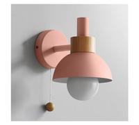 MESOVFCA Applique Moderna in Stile Nordico - Applique Creative con Interruttore a Catena per Camera da Letto, Soggiorno e mobiletto del Bagno (Rosa)