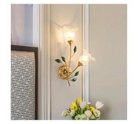 MESOVFCA Lampada da Parete Francese Pastorale a LED Creativa con Fiori, Soggiorno, Camera da Letto, corridoio, luci, Decorazioni per la casa, Applique, contemporanea