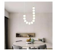 MESOVFCA Lampadario a Sfera con Perline da 36/12 Teste, Moderno lampadario a LED con luci a Sospensione, Scala a chiocciola di Lusso, Soggiorno, Villa, Decorazione per Ingresso, per la casa