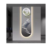 MESOVFCA Step By Step 3D Wall Art Decor con luce LED ingresso decorativo appeso pittura fantasy moderna illuminata scultura murale lampada per corridoio decorazione