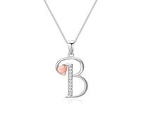 Mesovor Collana con Iniziale in Argento Sterling 925 per Donna, Regali di Gioielli con Collana con Lettera in Argento Sterling per Madre Sorella Moglie