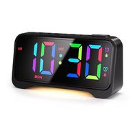 Mesqool Sveglie Digitali da Comodino con Display Arcobaleno a LED