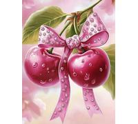 Mesribandy Kit Pittura Diamante 5D Frutta DIY Diamond Painting Kit Completo Paint by Numbers per Bambini, Decorazione Casa quadri con perline 50x70 cm