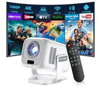 [Messa a fuoco automatica/Keystone] Proiettore intelligente Salange con app integrate, supporto nativo 1080P 4K, mini proiettore con Wifi6 Bluetooth 5.4, Smart Andriod 11 OS, proiettori a focale corta