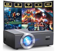 [Messa a fuoco elettrica/pietra chiave automatica] Proiettore WiFi Bluetooth compatibile con Native 1080P 20000L 4K, proiettore FUDONI per home theater fino a 300 pollici, per