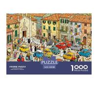 Messa domenicale sovrappessante nel Villaggio della Toscana Puzzle in Legno Impermeabile DIY Puzzles Da 1000 Pezzi Regali Per Adulti Divertenti Per Decorazioni Domestiche