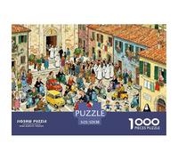 Messa domenicale sovrappessante nel Villaggio della Toscana Puzzle in Legno Impermeabile DIY Puzzles Da 1000 Pezzi Per Adulti Colorati Giochi Di Impegnativi