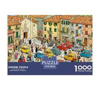 Messa domenicale sovrappessante nel Villaggio della Toscana Puzzle in Legno Impermeabile Puzzles Da 1000 Pezzi Per Adulti Impossibili Giochi Di Impegnativi