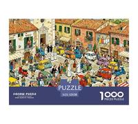 Messa domenicale sovrappessante nel Villaggio della Toscana Puzzle in Legno Impermeabile Puzzles Da 1000 Pezzi Per Adulti Colorati Giochi Educativi