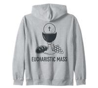 Messa Eucaristica Calice Ospite Comunione Cattolica Felpa con Cappuccio