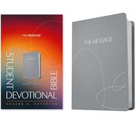 Message Student Devotional Bible (Leather-Look, Stone Gray), The