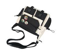 Messager Bag Per Le Donne Degli Uomini Nylon Crossbody Borse Multi Tasca Imbracature Borsa Roomy Hoboes Borse Impermeabili Nylon Spalla Donna Imbracature Crossbody Grande Spalla Shopping Hoboes, Nero