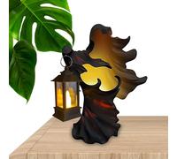 Messaggero dell'inferno con lanterna, decorazione spaventosa a forma di fantasma vintage, decorazioni per Halloween, lanterne spaventose, per casa, cortile, prato, giardino, feste