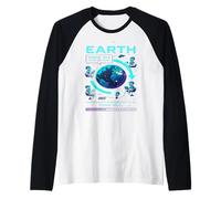 Messaggio di errore Pianeta in attesa Supporto tecnico alieno Riavvio Terra Maglia con Maniche Raglan